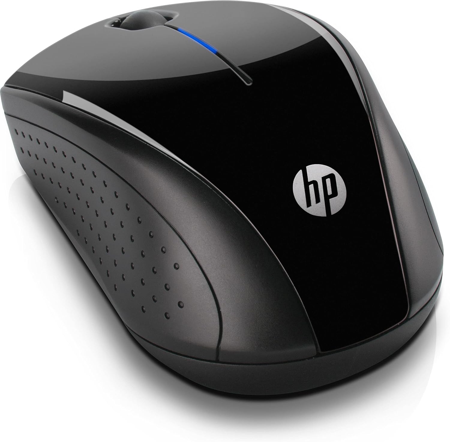HP 220 Wireless Mouse, 2.4 GHz USB Dongle Connection, Blue LED technology, Up to 1600 DPI, 15-Month Battery, Up to 10M Connection, 2-Year Warranty, Multi Surface Tracking, Portable, Black - 3FV66AA