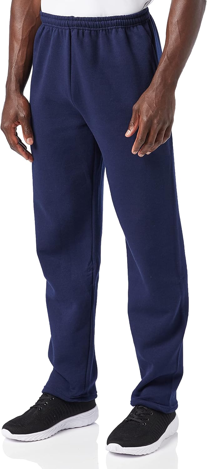 Russell Athletic Men's Dri-Power Open Bottom Sweatpants with Pockets, Navy