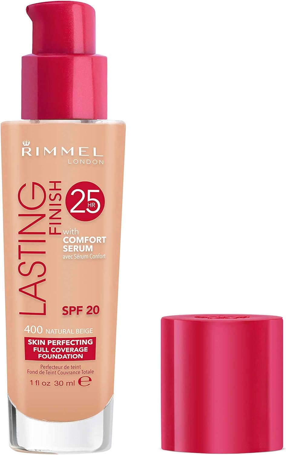 Rimmel London, Lasting Finish 25 Hour Foundation, Natural Beige, 30 ml