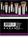 SHANY Black OMBRÉ Pro 10 PC Essential Brush Set with Travel Pouch