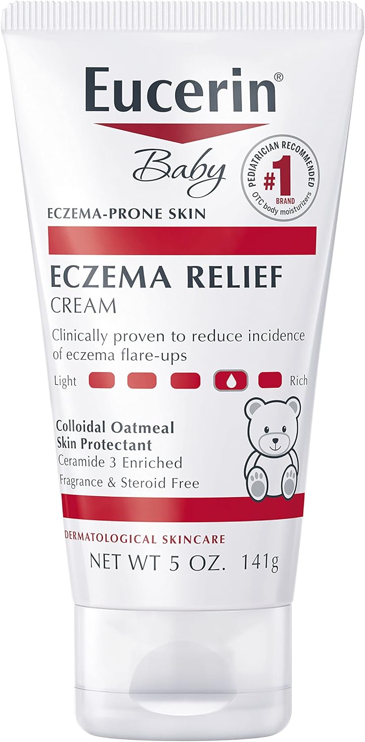 Eucerin Baby Eczema Relief Body Cream - Steroid & Fragrance Free For 3+ Months of Age - 5 Oz. Tube