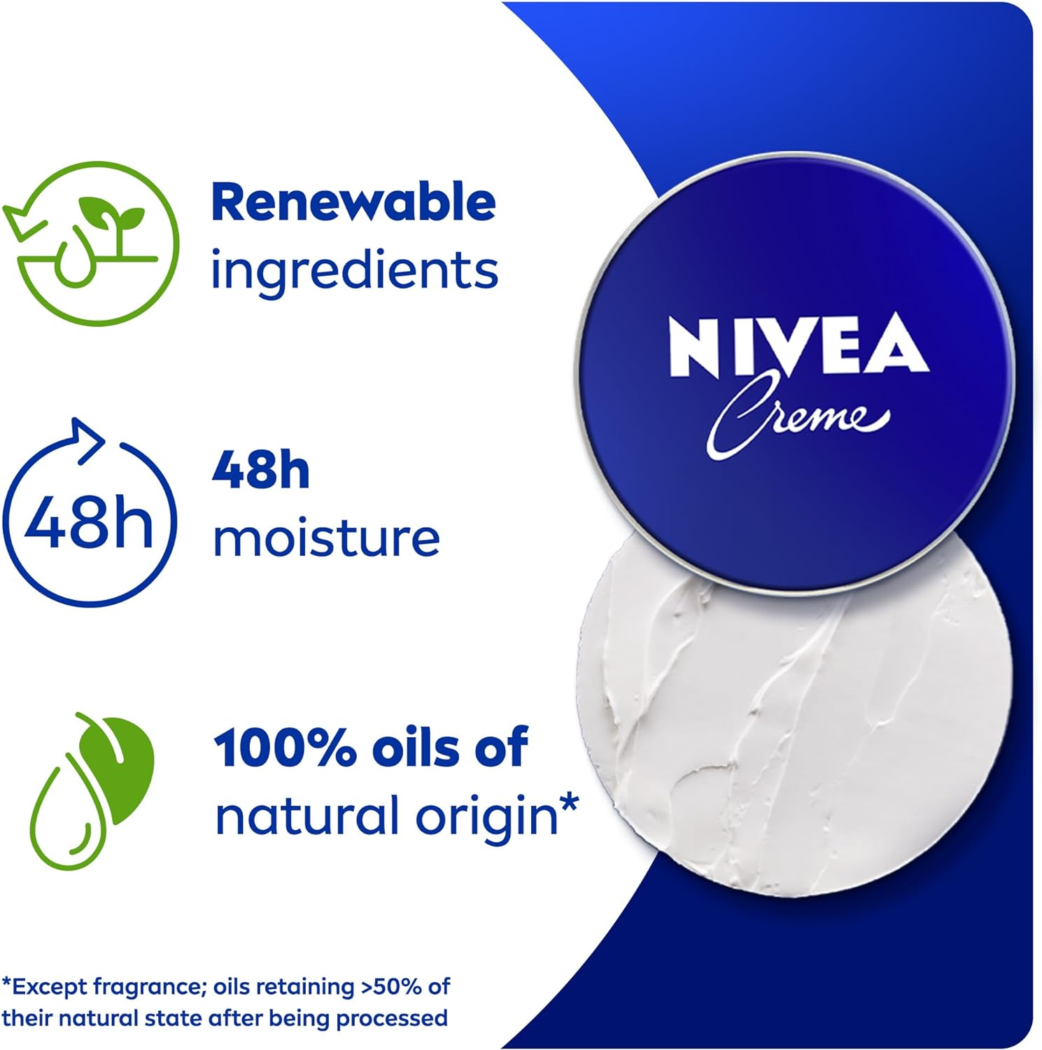NIVEA Creme Moisturising Cream, Universal All Pourpose Face Body Hands, Tin 400ml