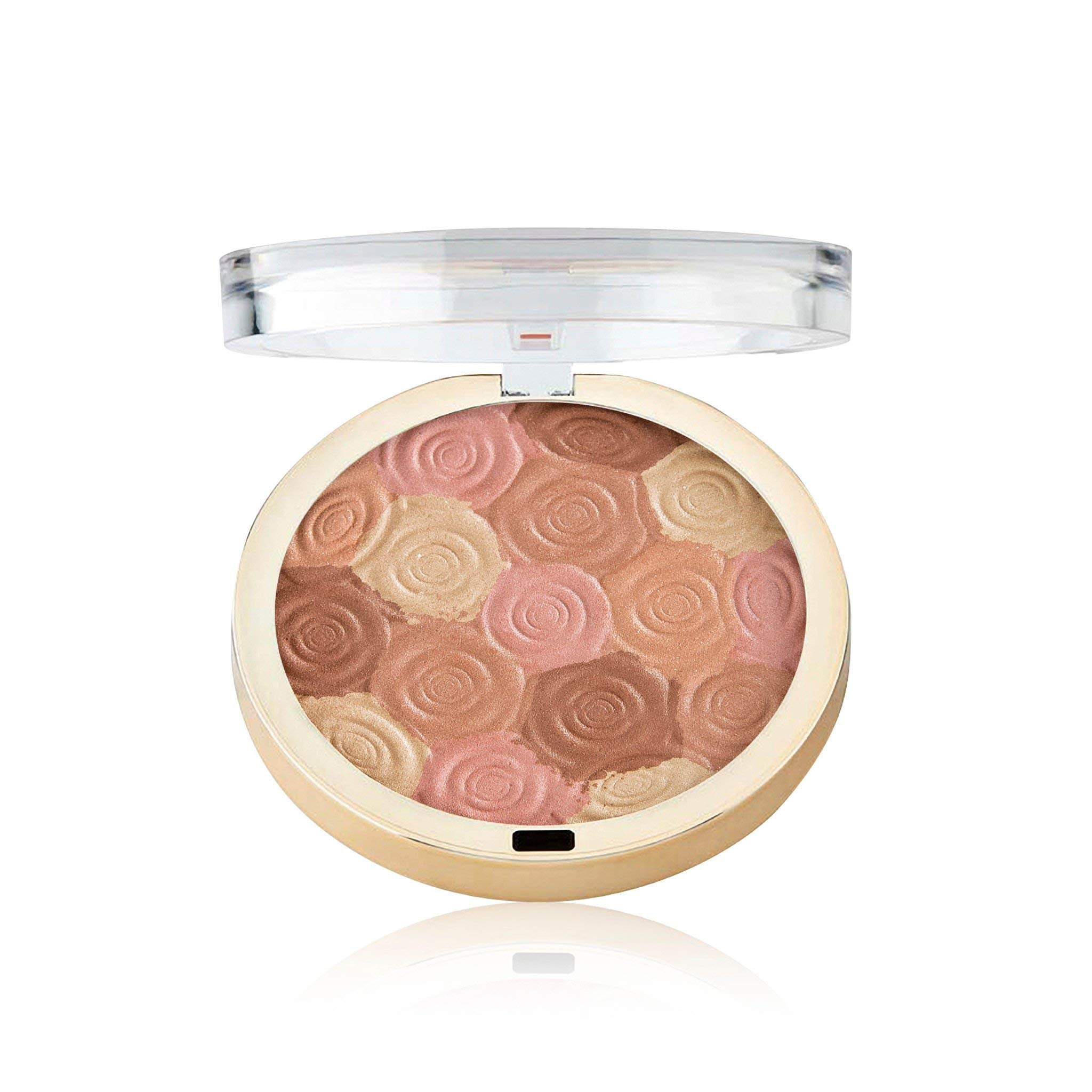 Milani Illuminating Face Powder - Hermosa Rose (0.35 Ounce) Cruelty-Free Highlighter, Blush & Bronzer in One Compact to Shape, Contour & Highlight