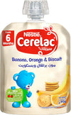 Cerelac Banana, Orange and Biscuit Baby Food, 90g - Pack of 1