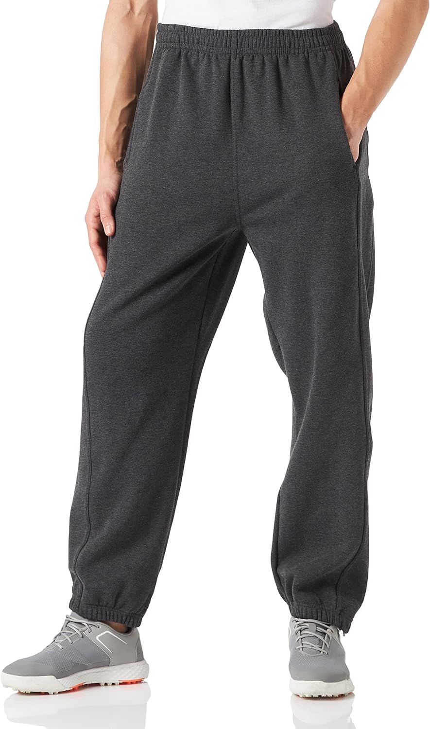 Urban Classics Mens Sweatpants TB014B Drawstring Joggers, Sport Trousers with Elastic Waist, Tracksuit Trousers with Elasticated Zipped Ankles, Loose Fit (pack of 1)