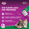 Whiskas Wet Cat Food Tuna, Made with Real Fish, for Adult Cats 1+ Years, Flavor Lock Pouch Made for Sealing Freshness, High Quality Ingredients for a Complete & Balanced Nutrition, Pack of 12x80g