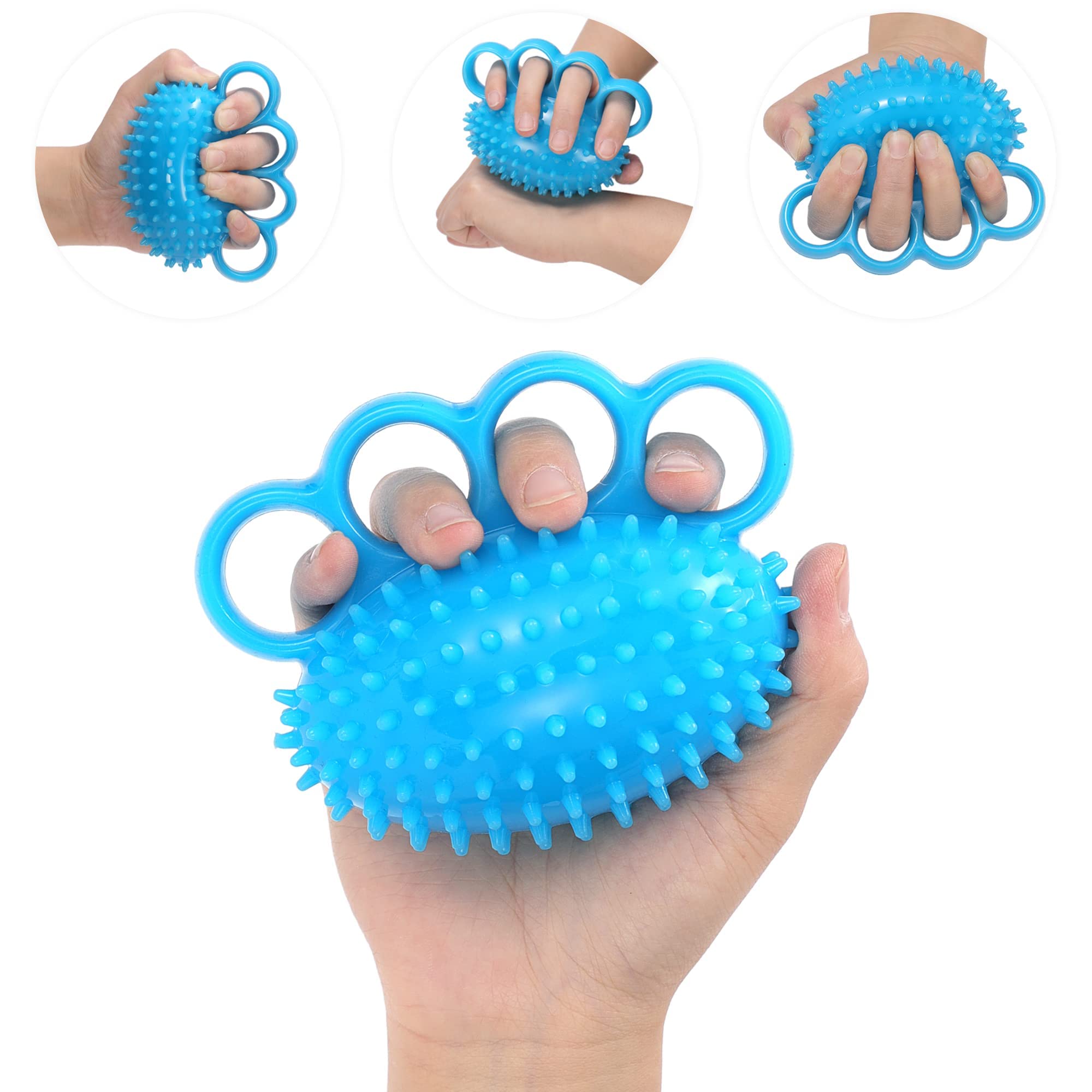 Arabest Hand Grip Strengthener, Finger Exerciser Ball and Hand Exercisers for Strength, Grip Strengthening, Improve Flexibility, Hand Therapy Ball for Hand Cramps and Recovery