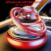Kwak's Car Air Fresheners Solar Energy Air Purifier for Car Interior Autorotation Decoration Accessories(red)