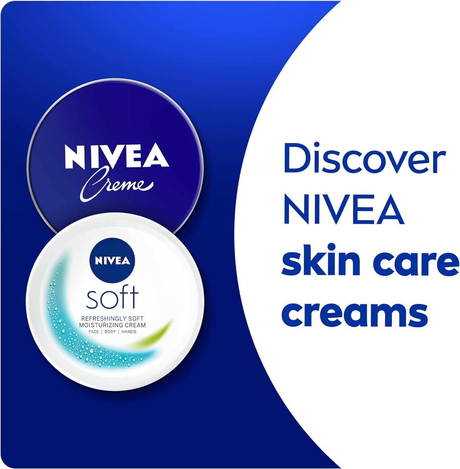 NIVEA Creme Moisturising Cream, Universal All Pourpose Face Body Hands, Tin 400ml