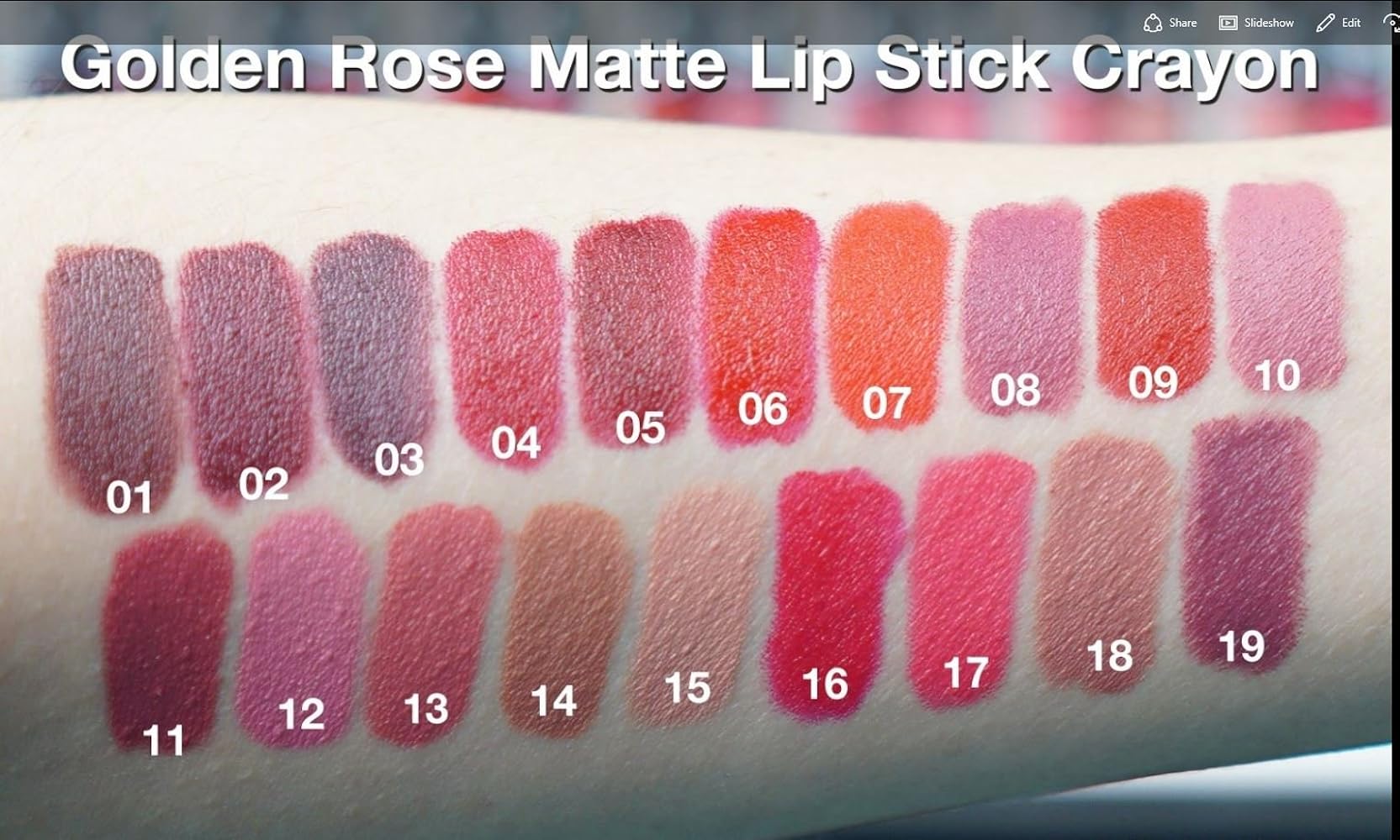 GR MATTE LIPSTICK CRAYON NO:13