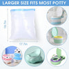 50 Pcs Potty Bags for Portable Toilet Universal Potty Chair Liners with Drawstring 17"x19" Potty Liners Disposable Training Toilet Seat Cleaning Bags for Kids Toddlers Adults Pets Outdoors