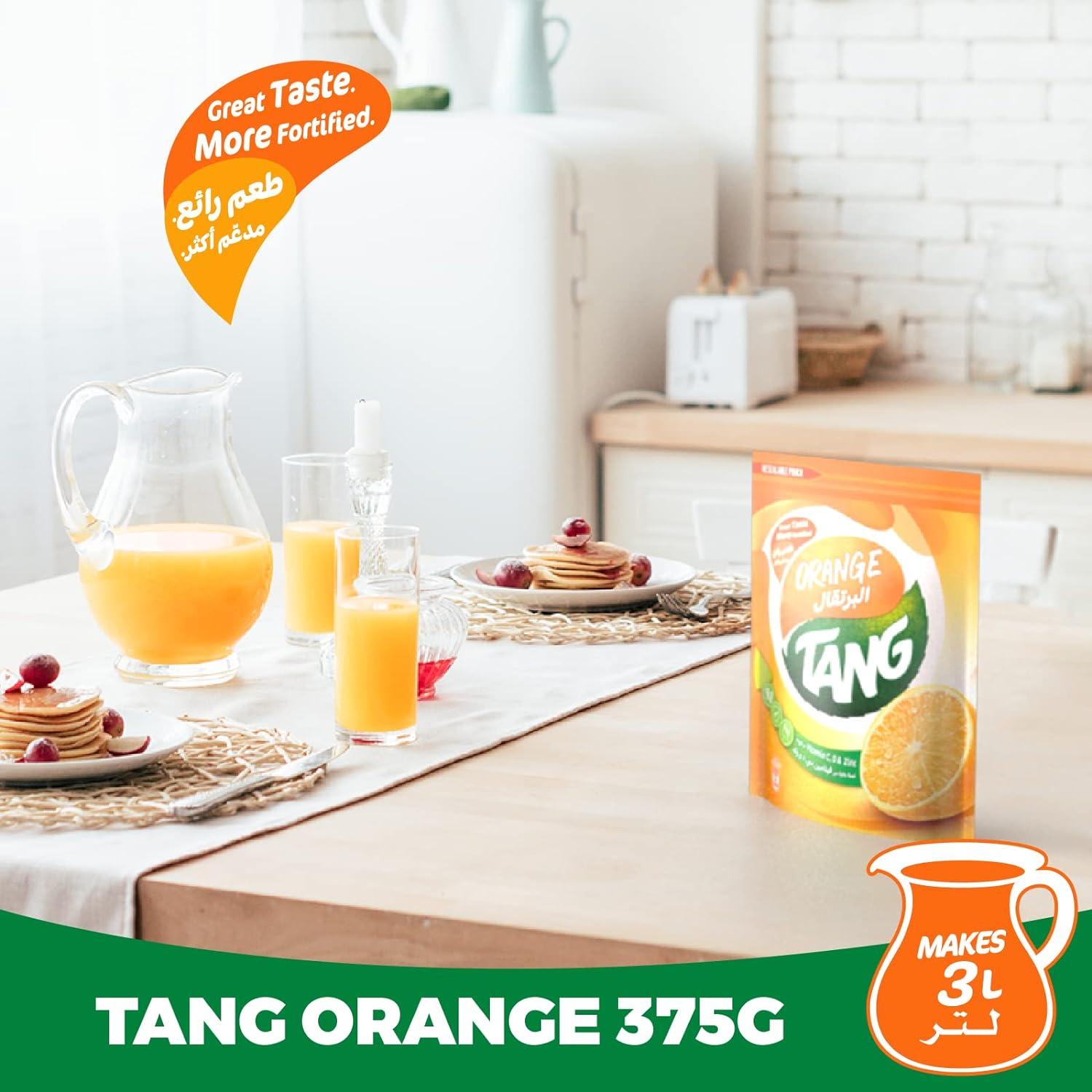 Tang Orange Flavoured Juice, 375 Gm