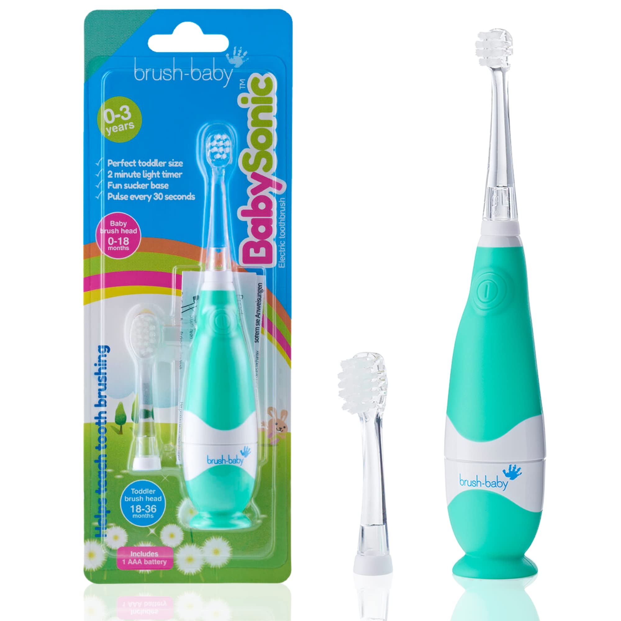 Brush-baby BabySonic Electric Toothbrush 0-3 yrs (Colour Teal)