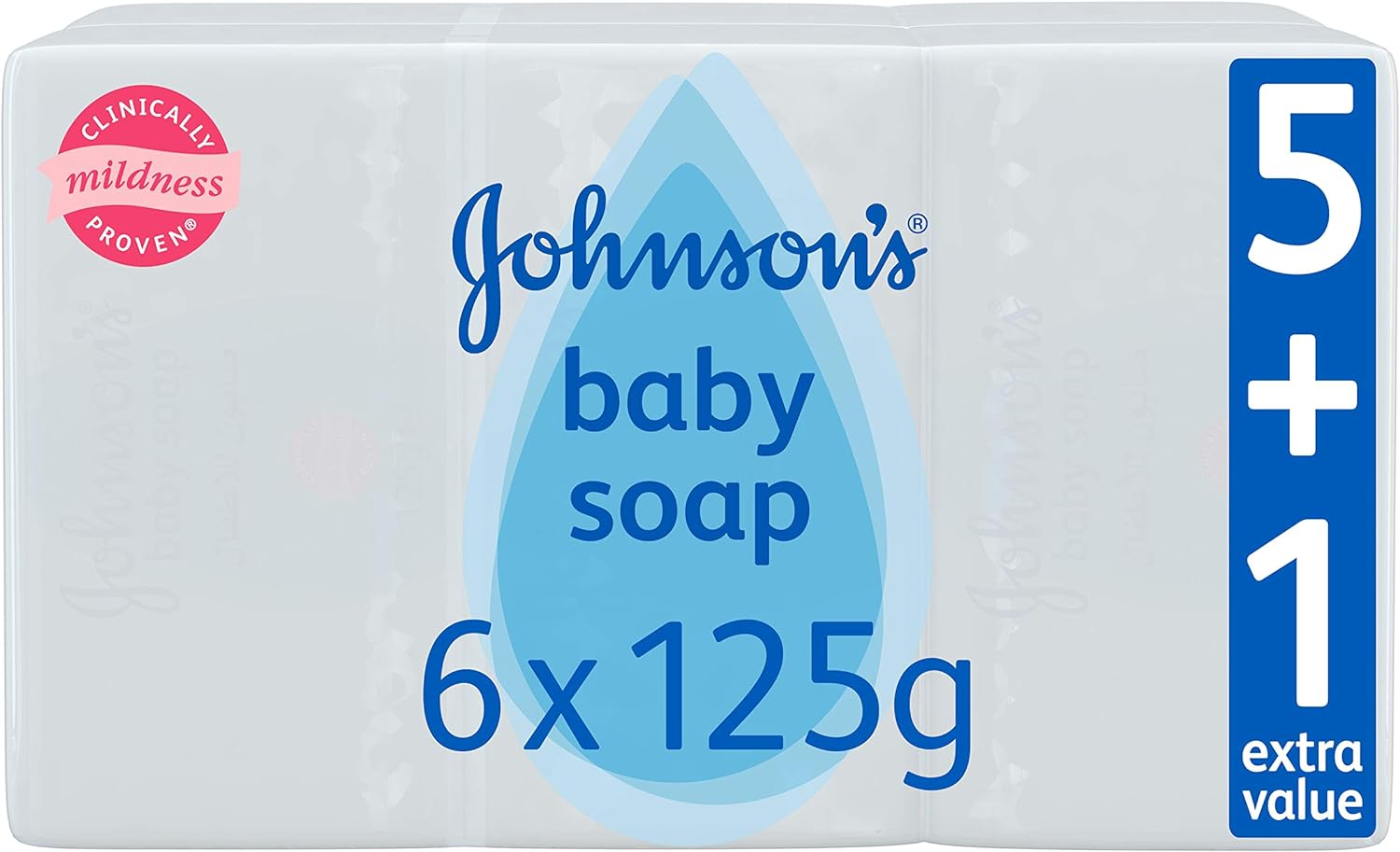 Johnson's Baby, Baby Soap, 125G, Pack Of 6