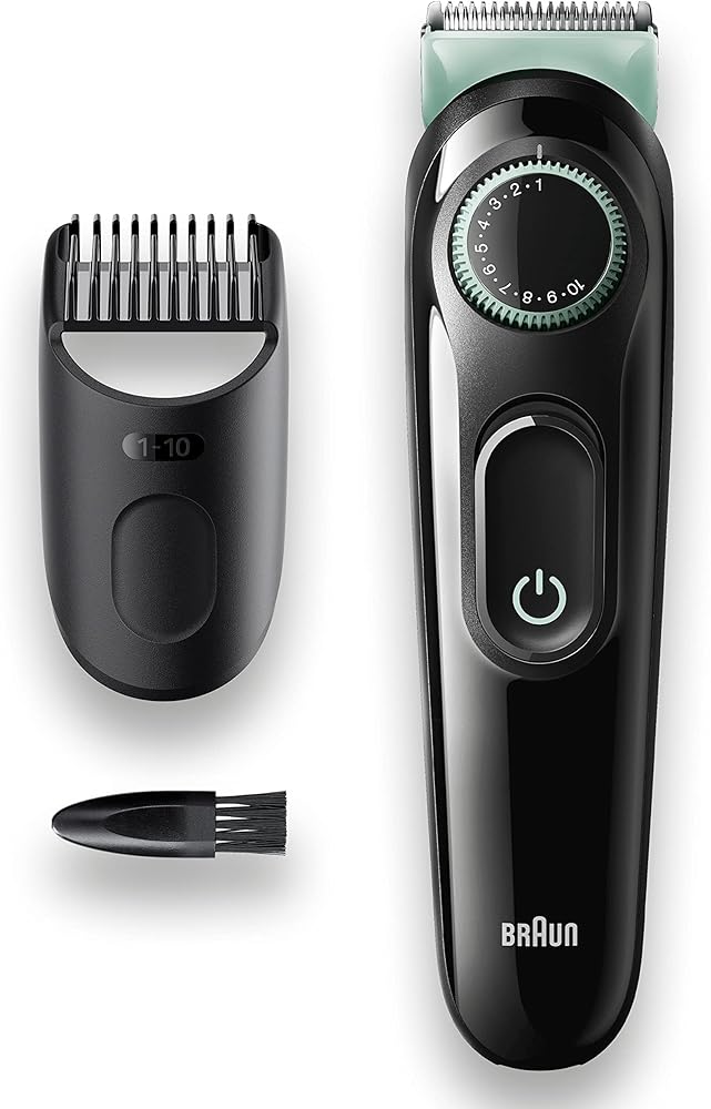 Braun BT 3222 Beard Trimmer and Hair Clipper for men, 20 Length Settings, Black