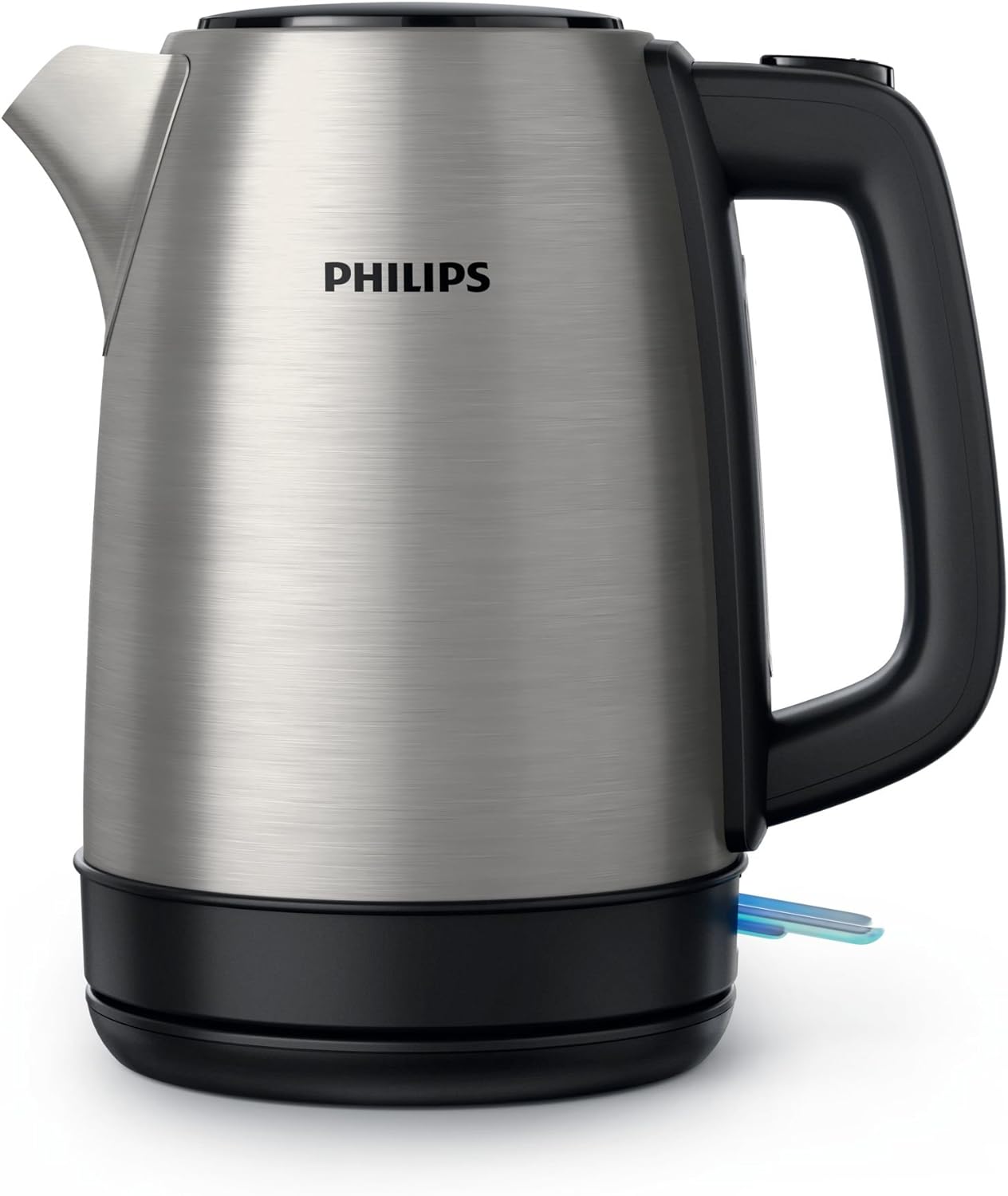 PHILIPS Electric Kettle With Spring Lid and Indicator Light Pirouette Base, Stainless Steel, 1.7L Capacity (HD9350/92)