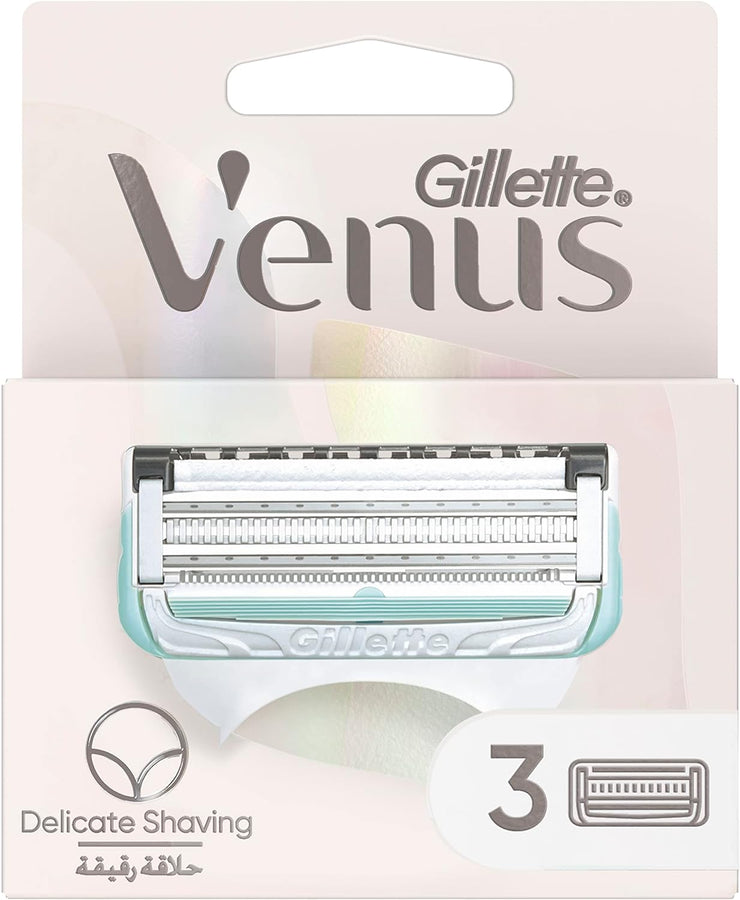 Gillette Venus Bikini Skin Care Razor Blade Refills with Precision Trimmer, 3 Count