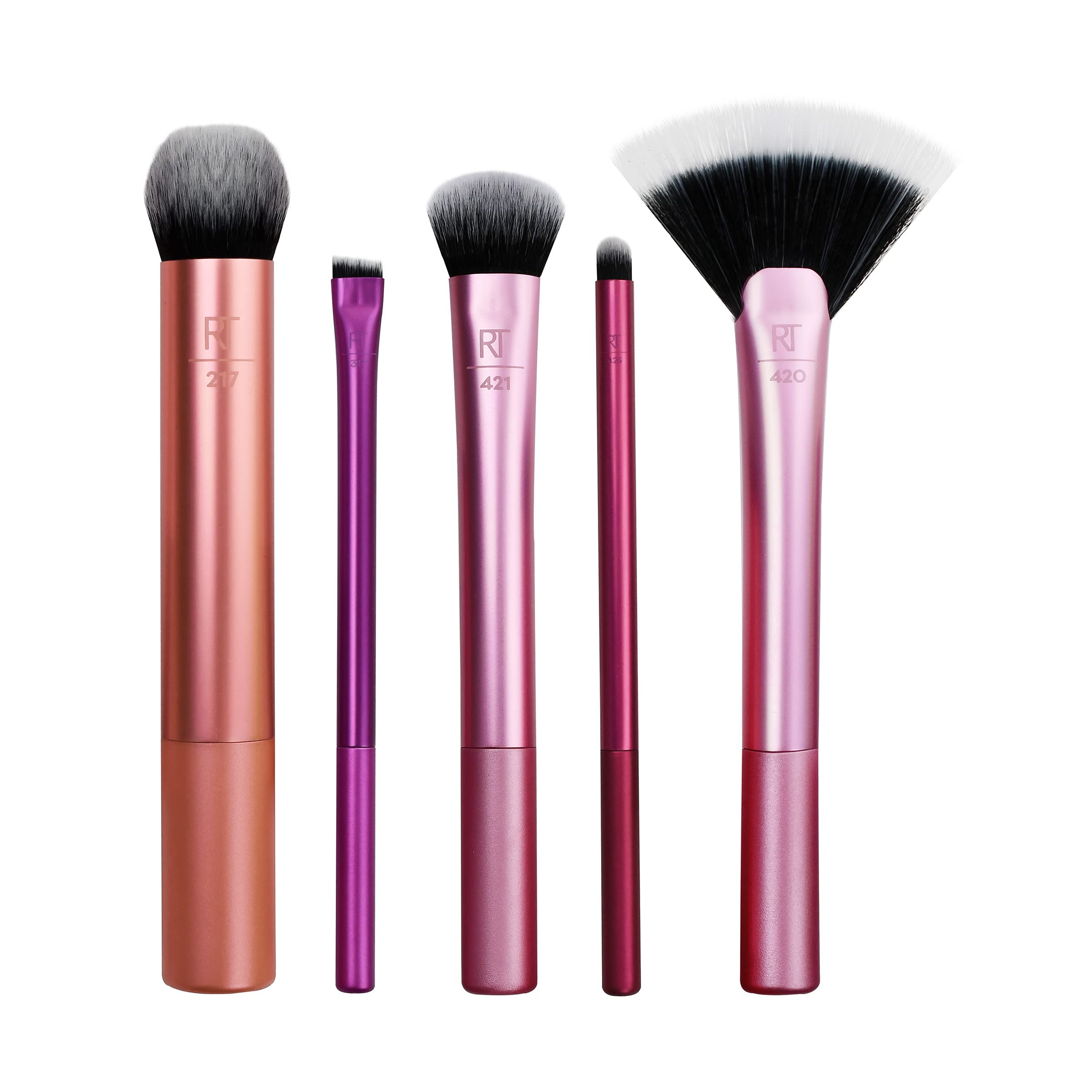 Real Techniques Face Base Makeup Brush Kit, 5 Piece Set