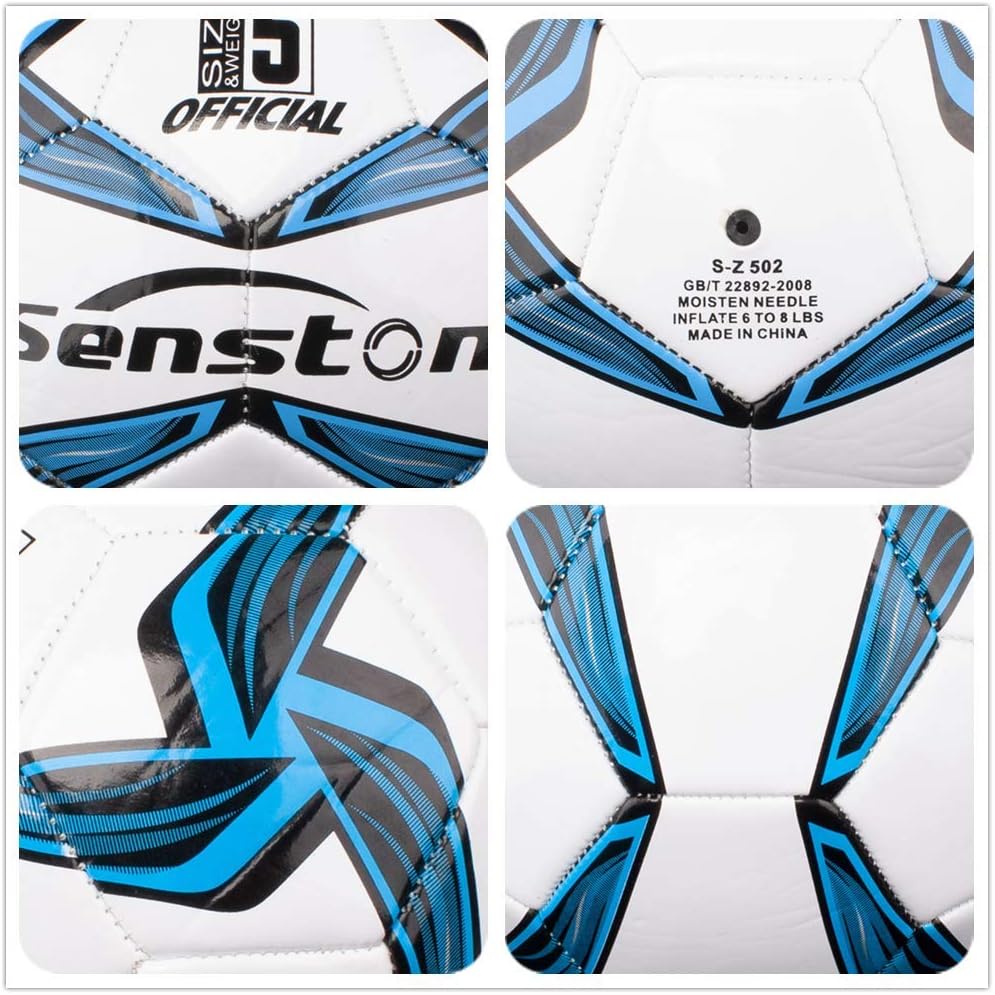 Senston Performance Soccer Ball Training Size 5 Soccer Balls for Youth Children with Pump