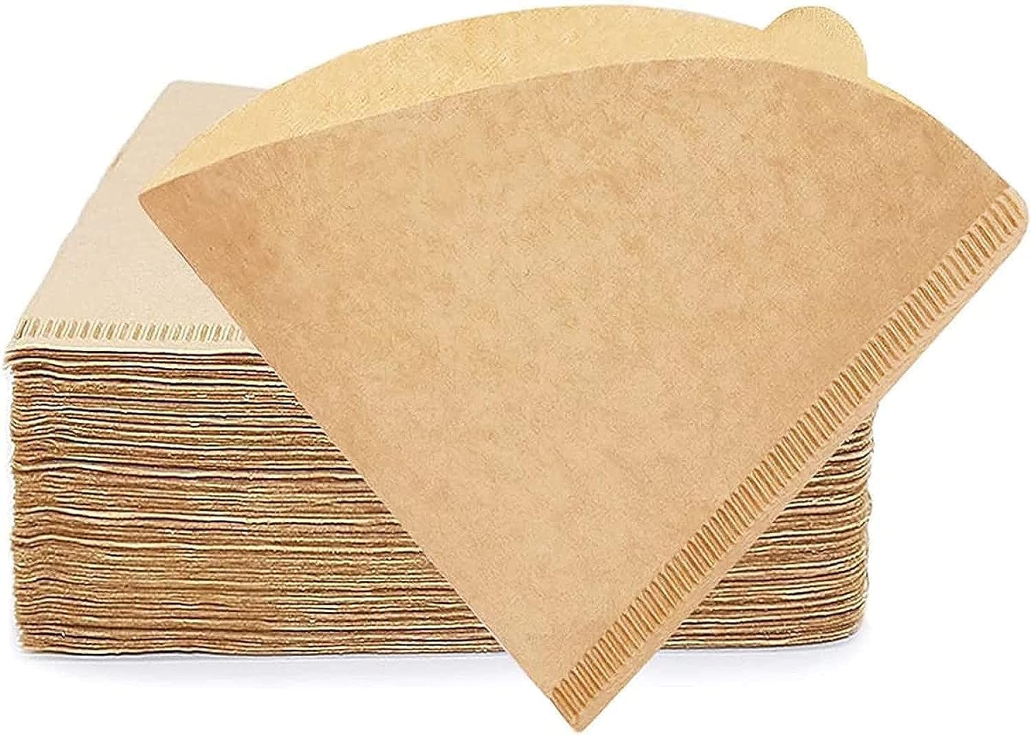 SKY-TOUCH Coffee Filter 100 pcs, Coffee Filter Paper V60 Unbleached Disposable Coffee Filters Paper for Pour Over and Drip Coffee Maker (2-4 Cups)