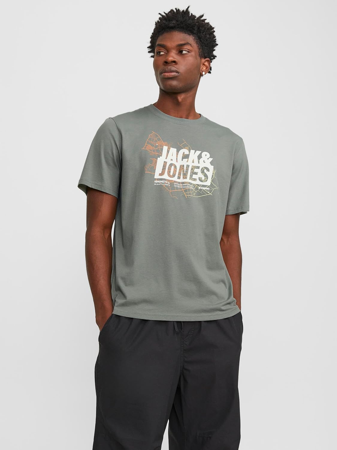 JACK & JONES mens MAP T-Shirt