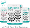 Active Pacifier - 4 pack- 4m+ Black & Cool Grey