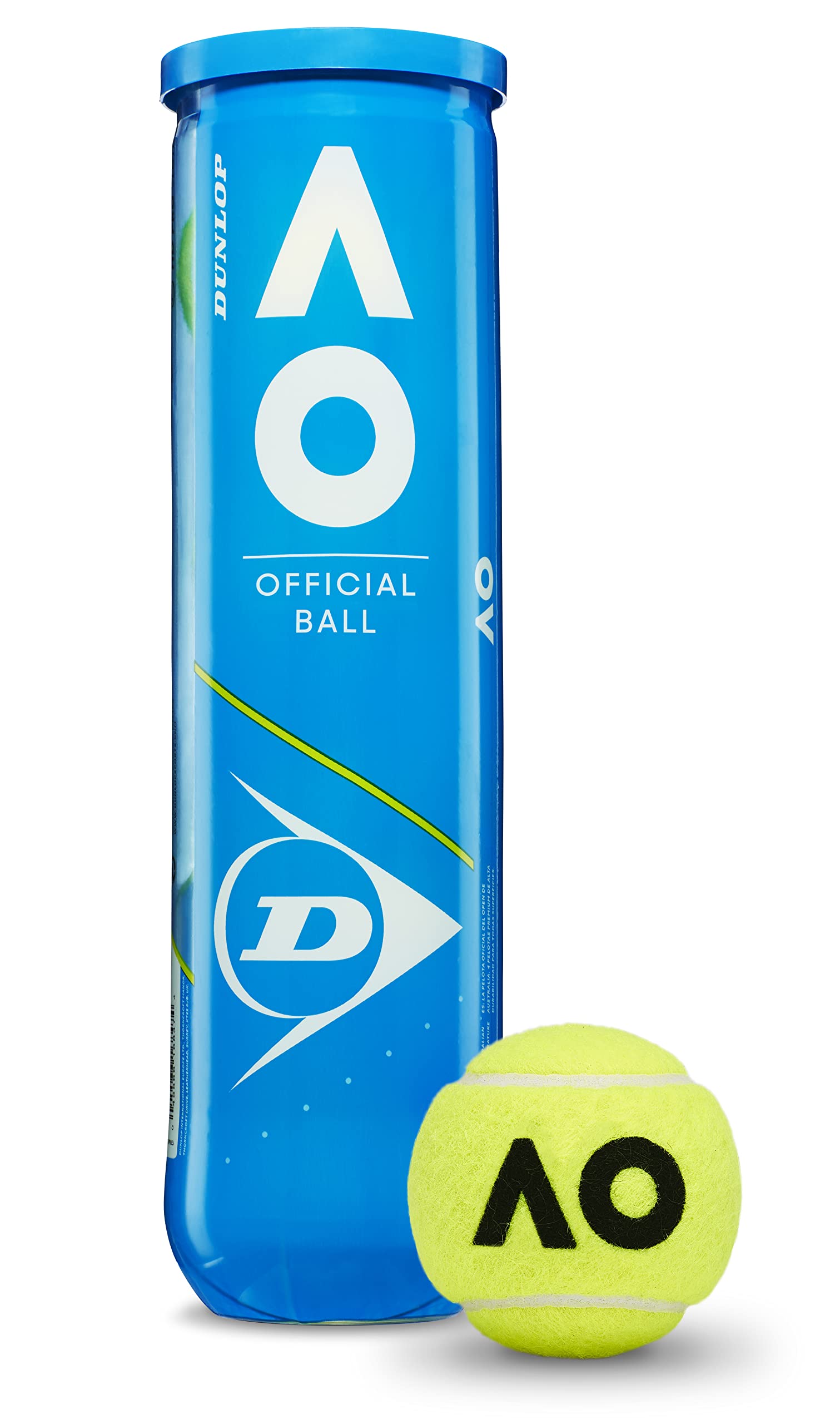 DUNLOP Tennis Ball Australian Open - for Clay, Hard Court and Grass