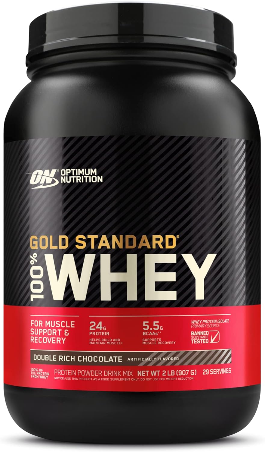 Optimum Nutrition (On) Gold Standard 100% Primary Source Whey Isolate Powder, Chocolate, 2 Lbs
