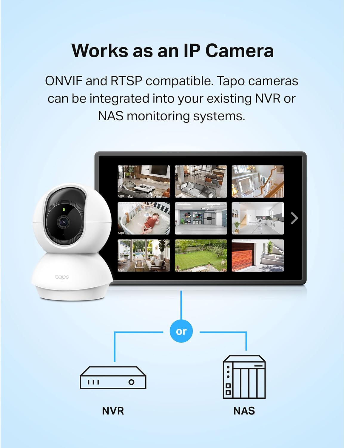 Tapo C200 Pan/Tilt 1080p Full HD Home Security Wi-Fi Camera