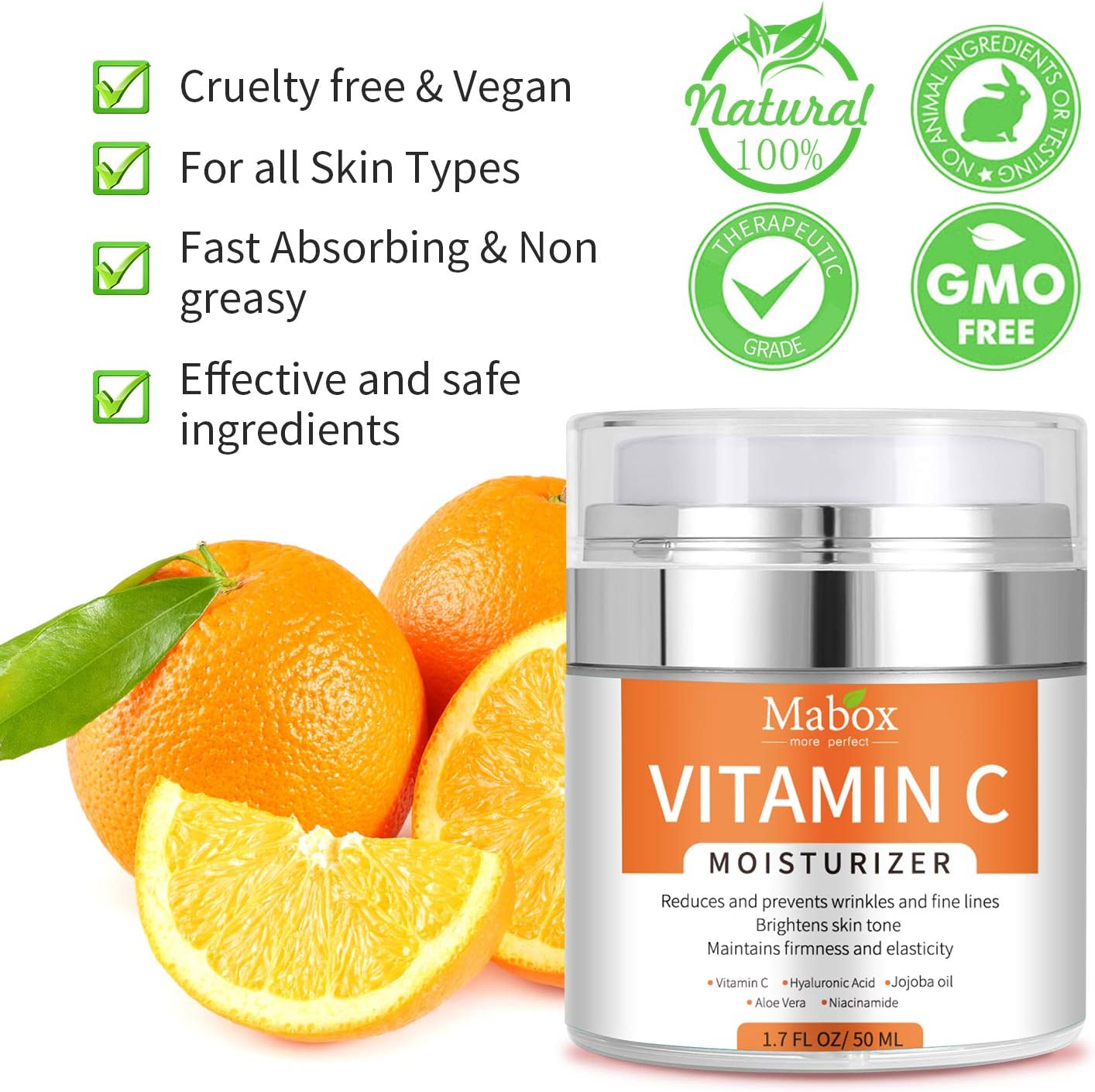 Goreem Vitamin C Moisturizer Anti Aging & Wrinkle Cream for Moisturizing Face & Body for Men & Women