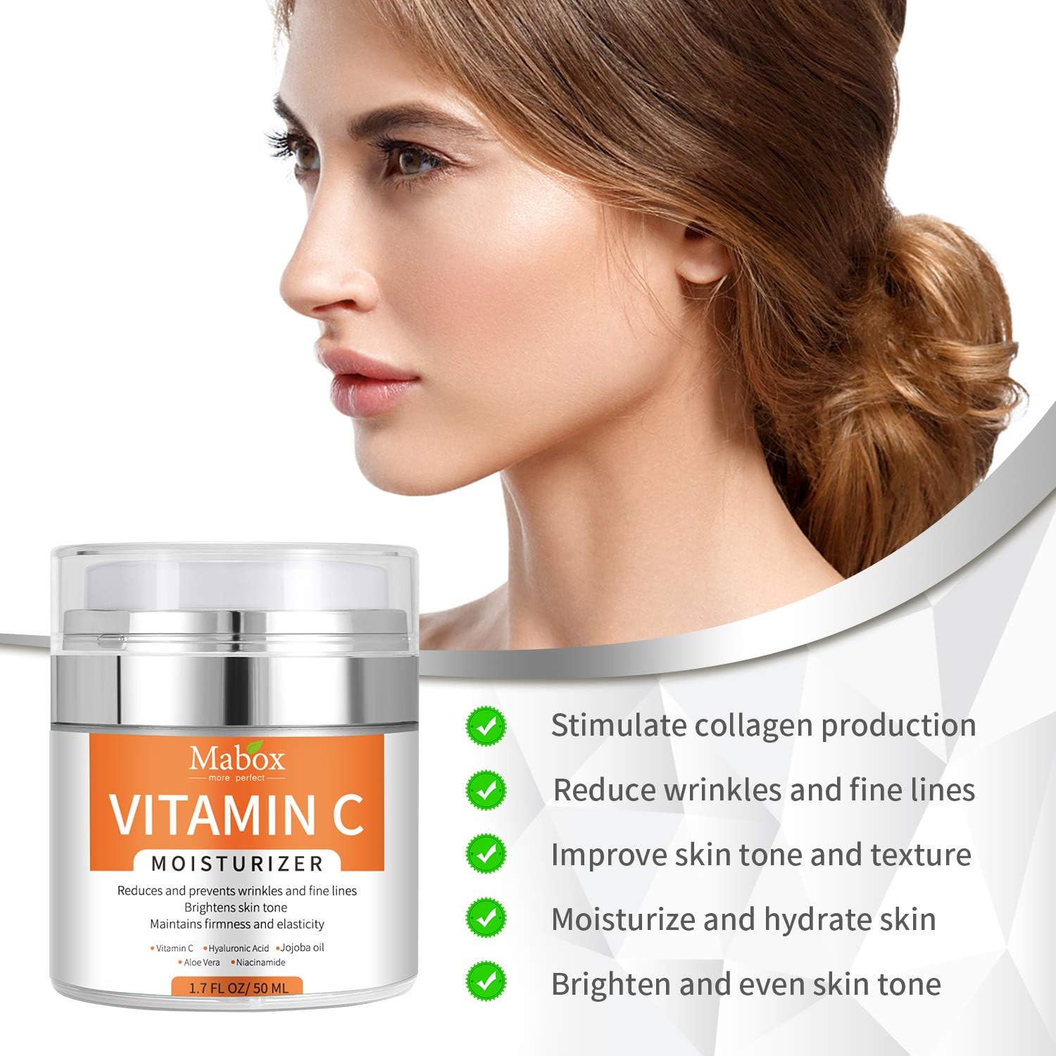 Goreem Vitamin C Moisturizer Anti Aging & Wrinkle Cream for Moisturizing Face & Body for Men & Women