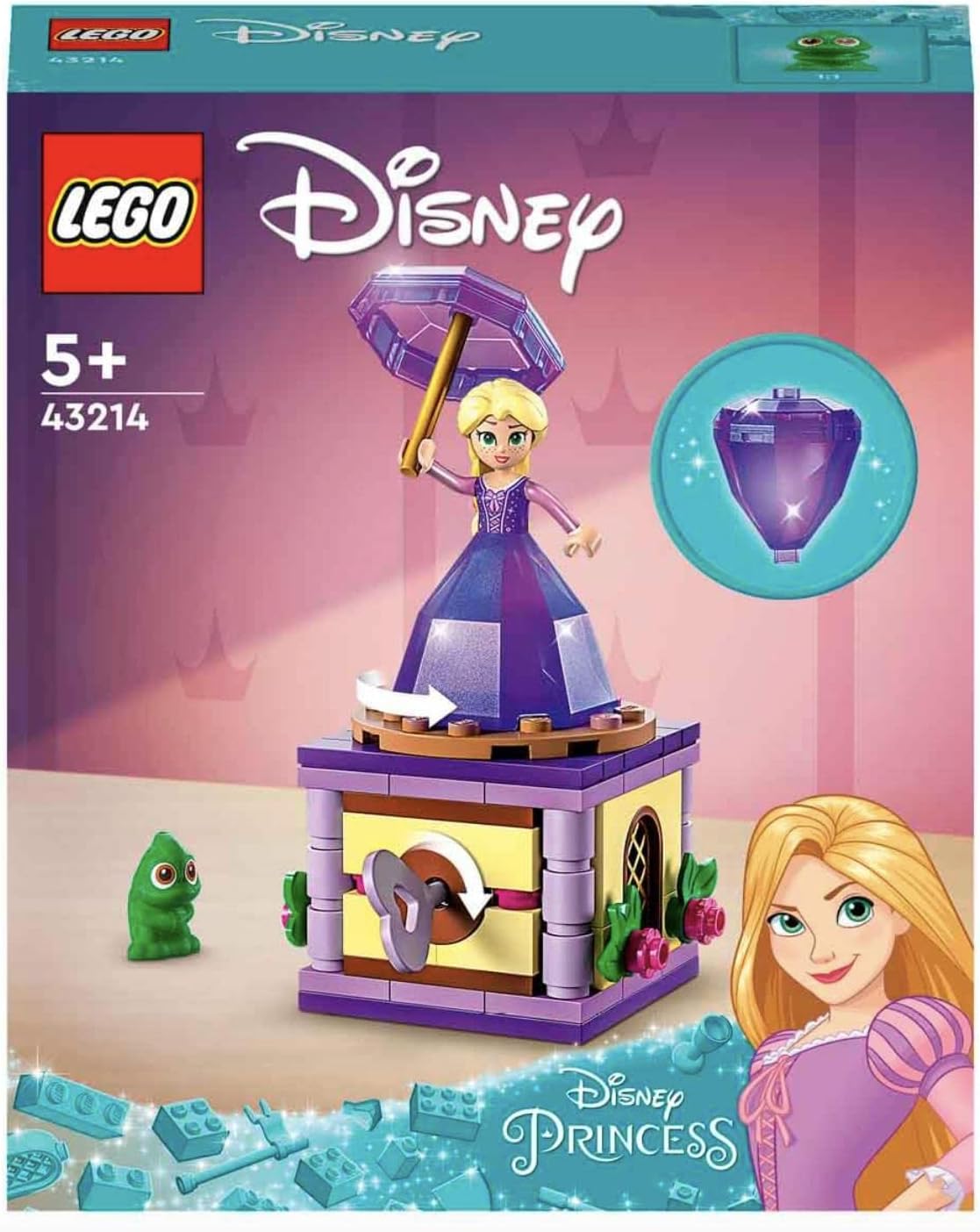 LEGO Disney Princess Twirling Rapunzel, Building Block Kids Toy, Age 5+, 43214 (89 Pieces)