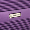 Giordano Double Spinner Luggage with Combination Lock for All Tastes (Purple, Cabin Size 20)