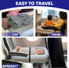 Occuwzz Inflatable Baby Travel Bed,Inflatable Airplane Bed for Kids,Baby Travel Airplane Bed Toddler Travel Bed,Toddler Travel Inflatable Bed with Tyre Pump and Carry Bag