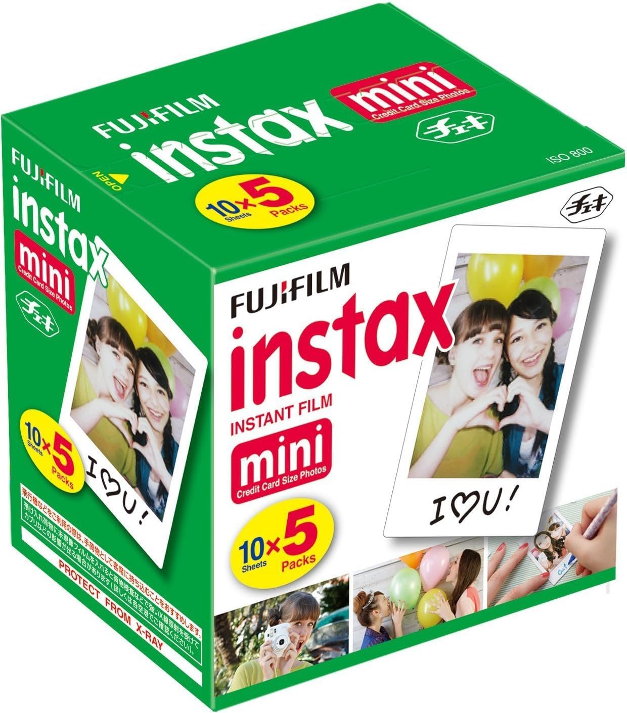 Fujifilm Instax Mini Instant Film 10 Sheets 5X Pack (Total 50 Shoots)