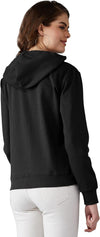 Miss Olive Women's Round Neck Full Sleeve Solid Hooded Sweatshirt