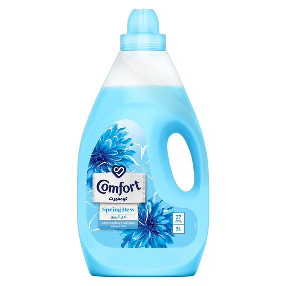 COMFORT Fabric Softener, Spring Dew, for fresh & soft clothes, 3L