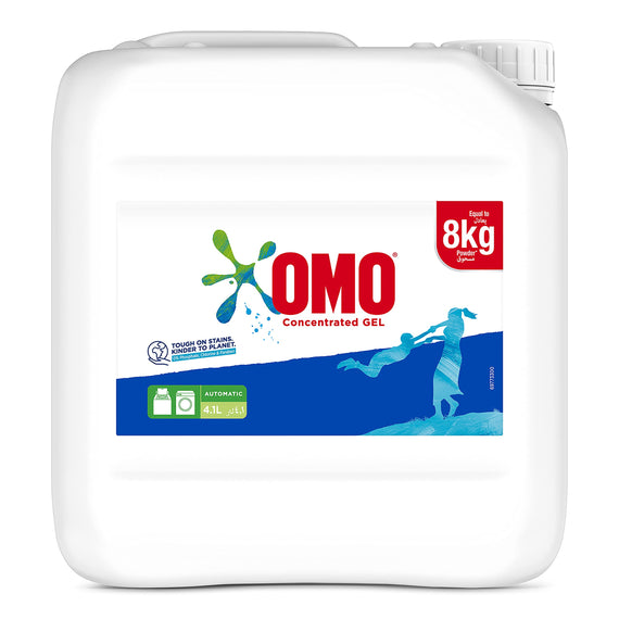OMO Active Liquid Laundry Detergent, 4.1L for Top & Front Load Machines, Fresh Scent, 100% Effective Stain Removal