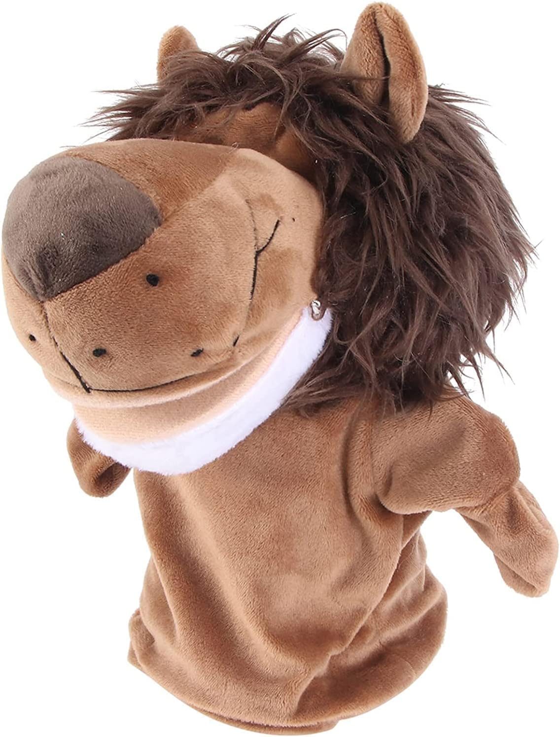 Hand Puppet, Plush Lion Plush Animal Toys for Imaginative Pretend Play Stocking Storytelling, Figure Finger Doll Parent-Child Interactive Toy Gift for Storytelling Teaching Preschool Role Play Toy