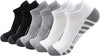 Arabest Ankle Athletic Running Socks Low Cut Sports Socks Breathable Cushioned Tab Socks for Men Women 3 Pairs