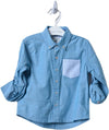 Gingersnaps Baby-Boys IBWS0390 L/S Shirt W/Floral Pocket
