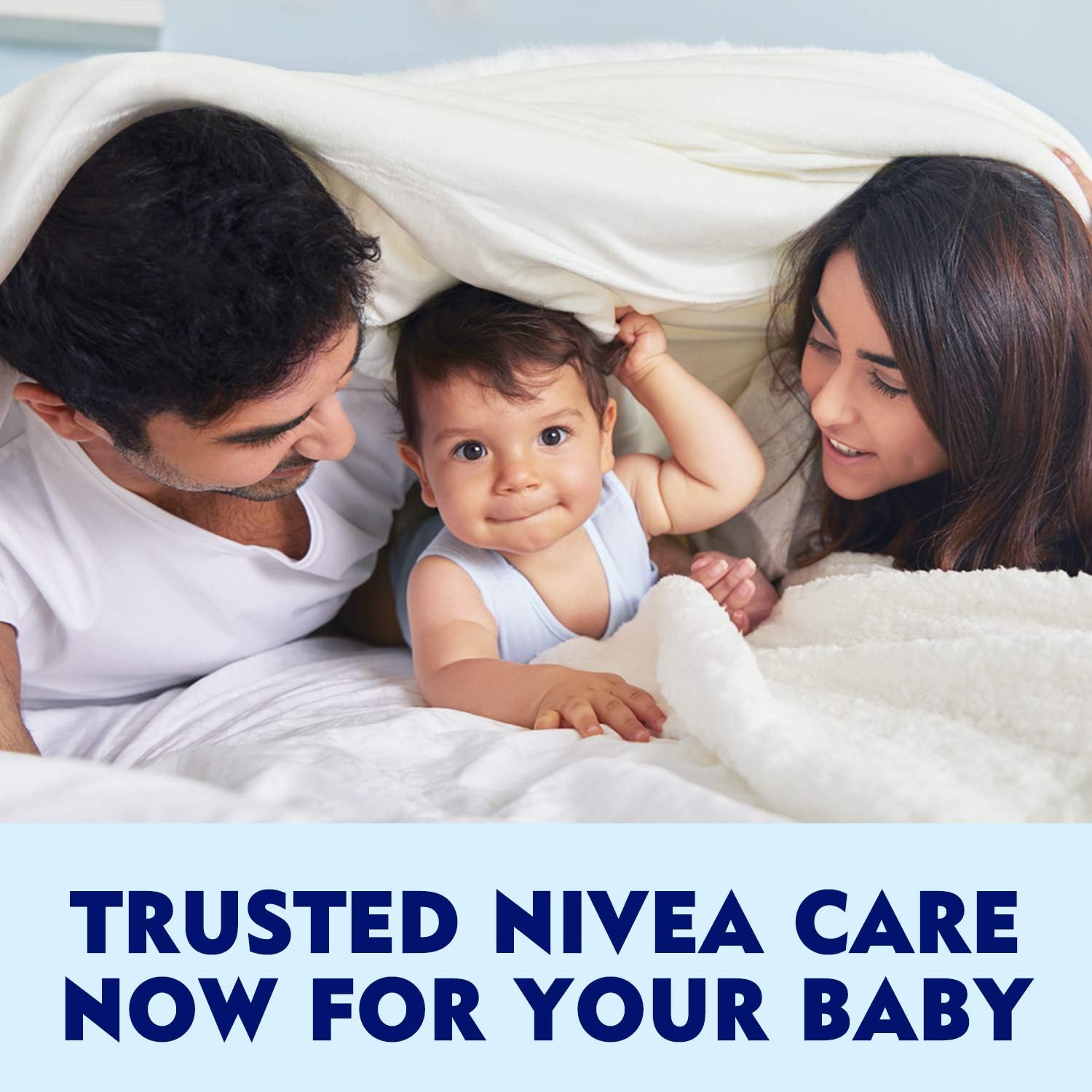 NIVEA Baby Care Kit with Natural Ingredients: Head To Toe Shampoo & Bath, 500ml + Caring Oil Delicate, 200ml + My First Cream All Purpose Cream, 150ml