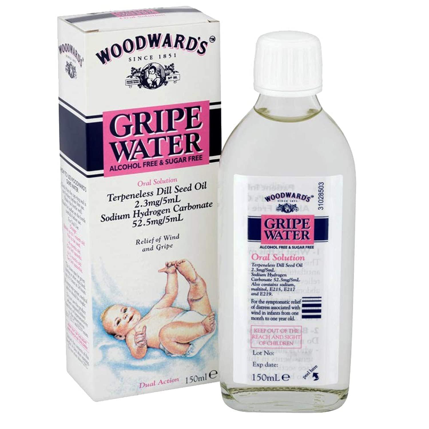 1 x 150ml Gripe Water Oral Baby Newborn Infant Natural Gas Wind Tummy Relief