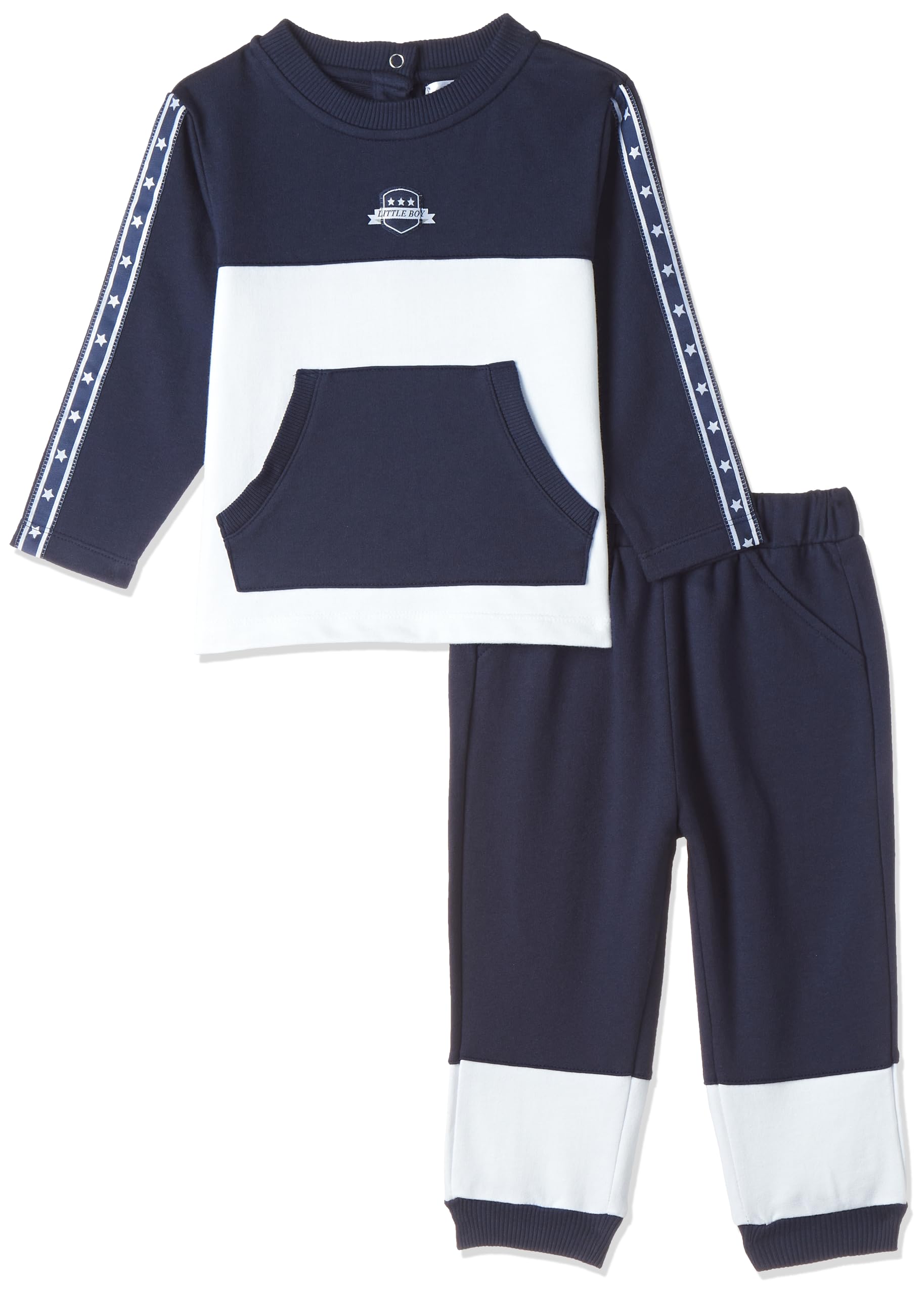 MOON 100% Cotton Baby Jogsuit 18-24M Blue - Navy Sports