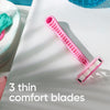 GILLETTE SIMPLY VENUS 3BLADES DISP4+1PCS (WOMEN PINK)