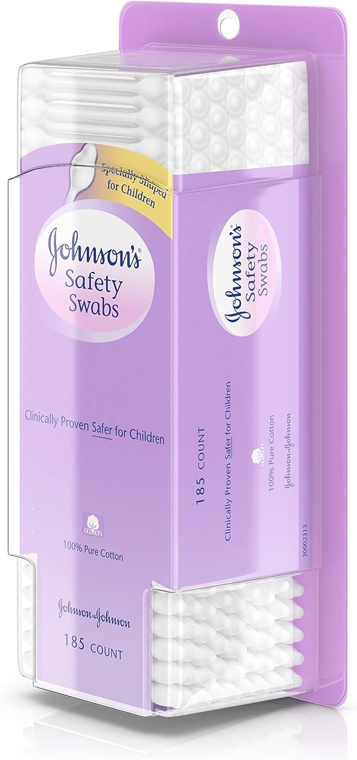 JOHNSON'S Safety Swabs 185 Each