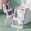 Potty Training Seat with Step Stool Ladder,Potty Training Toilet for Kids Boys Girls, Toddlers-Comfortable Safe Potty Seat with Anti-Slip Pads (Pink New)