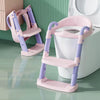 Potty Training Seat with Step Stool Ladder,Potty Training Toilet for Kids Boys Girls, Toddlers-Comfortable Safe Potty Seat with Anti-Slip Pads (Pink New)