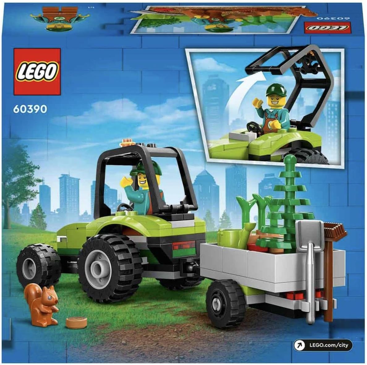 LEGO® City Park Tractor 60390 Building Blocks Toy Car Set; Toys for Boys, Girls, and Kids (86 Pieces)