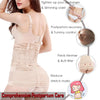 ChongErfei 3-in-1 Postpartum Support Waist Belt Shapewear Slimming Girdle, Beige, One Size